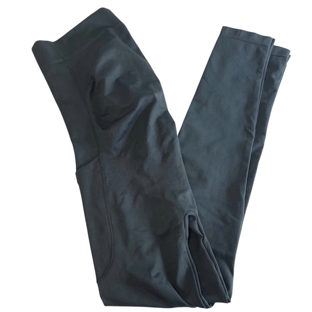 NWT Blanqi Everyday Maternity Belly Support Compression Leggings Storm Sz Large